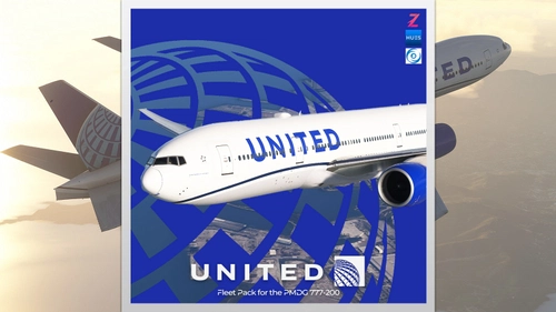 [8K+4K] United 'Evo-Blue' Fleet Pack | w/ Cabin