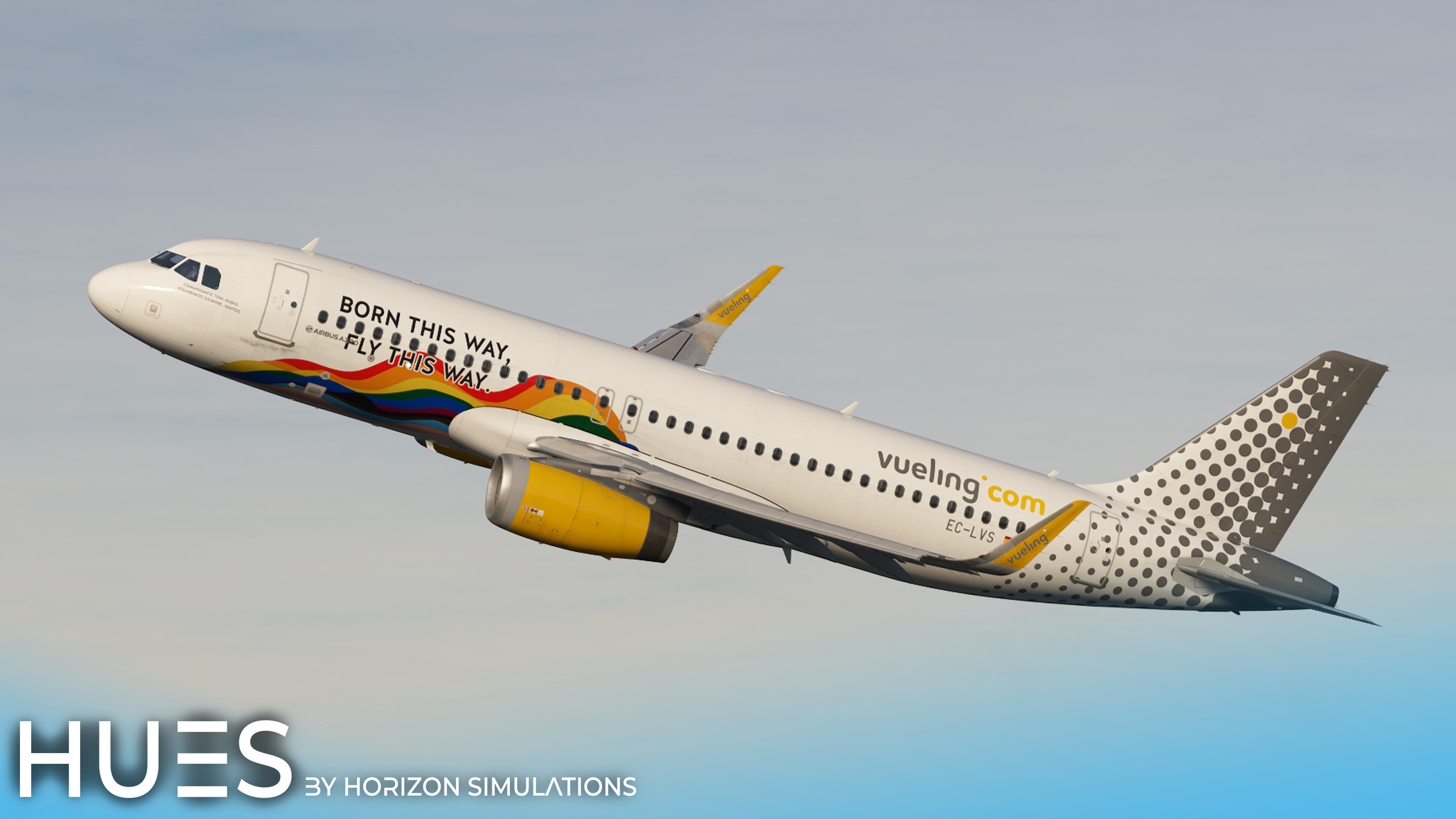 [8K+4K BFU] Vueling EC-LVS "Born this way, Fly this way" | Fenix A320SL IAE - Image 1