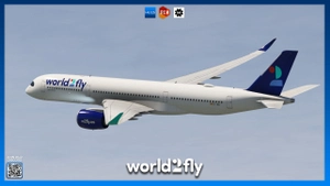 [8K+4K] World2Fly Fleet Pack | IniBuilds A350-900 thumbnail 3