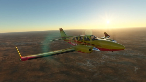 A yellow german Beechcraft (Dynamic Reg)