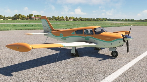 A2A Comanche 250 - Green Line Livery - MSFS 2020