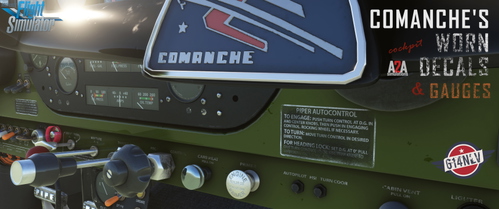 A2A Piper Comanche's Worn Decals & Gauges