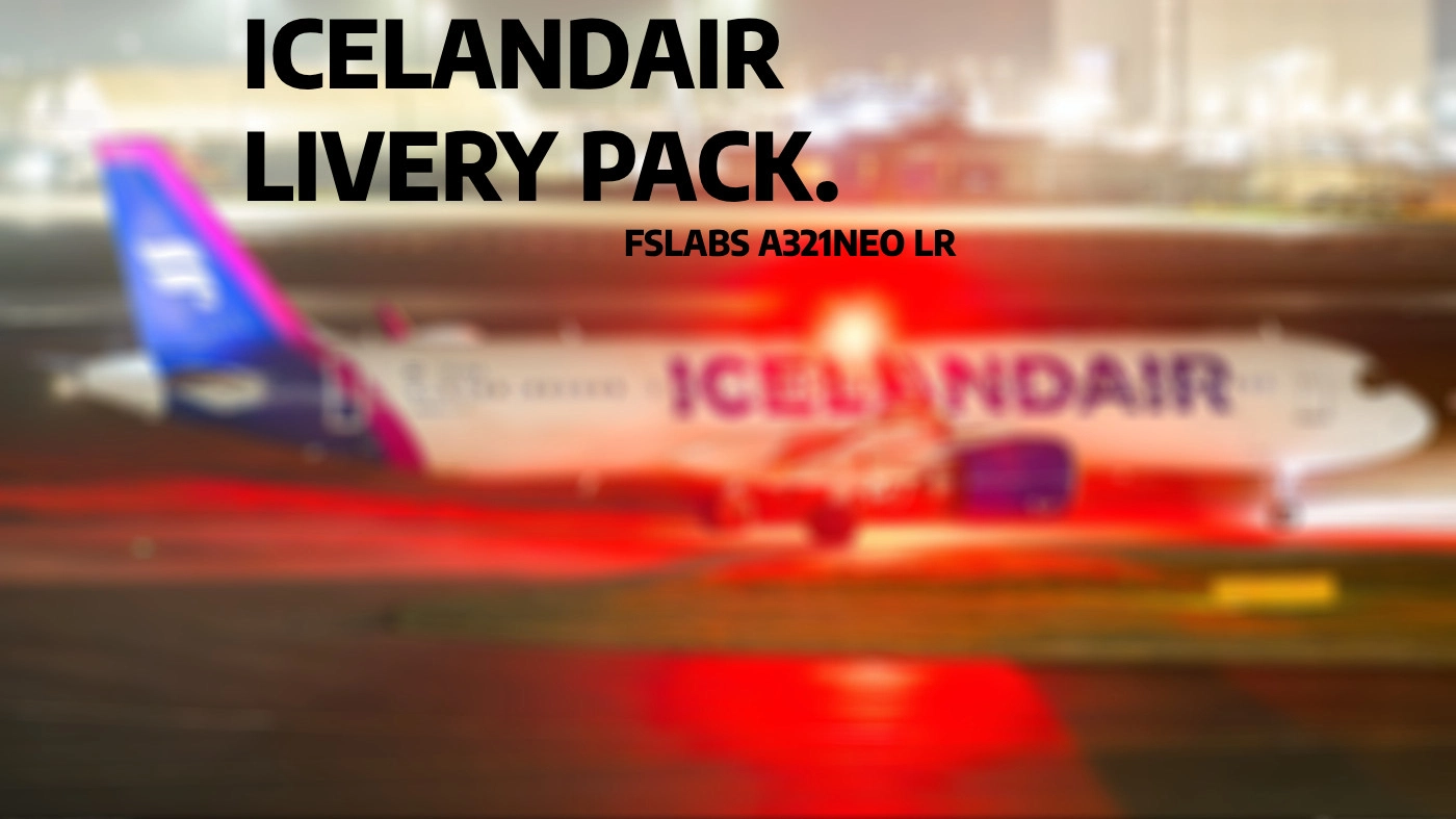 Icelandair A321LR Livery Pack – TF-IAA, IAB, IAC, IAD (FSLABS) - Image 1