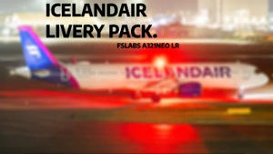 Icelandair A321LR Livery Pack – TF-IAA, IAB, IAC, IAD (FSLABS) thumbnail 1