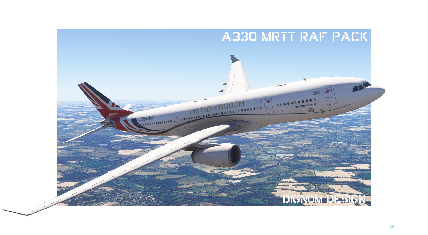 英国空軍　A330 MRTT ZW336 1/400 Airbus A330 MRTT Tanker Aircraft NATO - Royal Netherlands