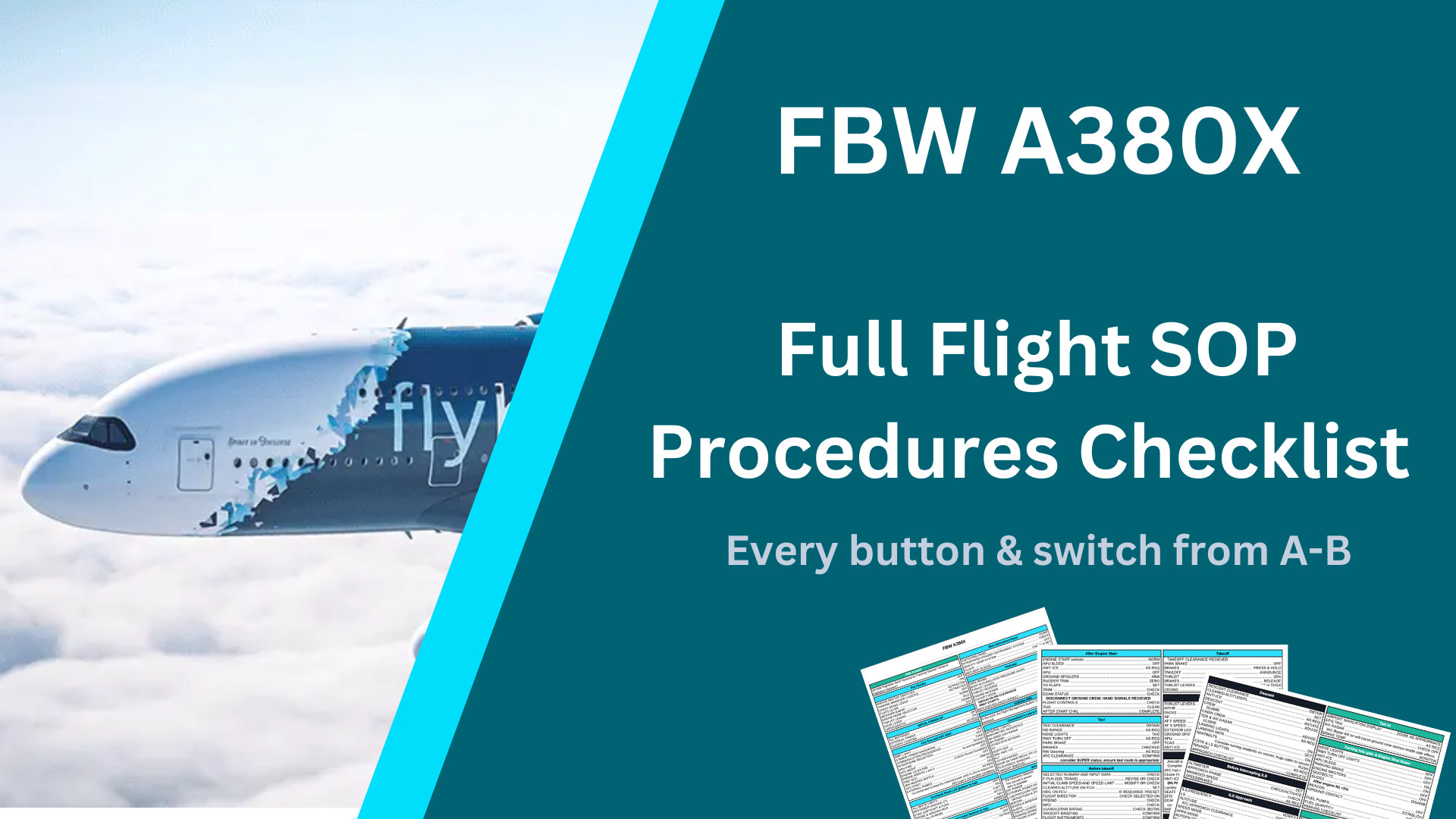 A380X Full Flight SOP Checklist - Image 1