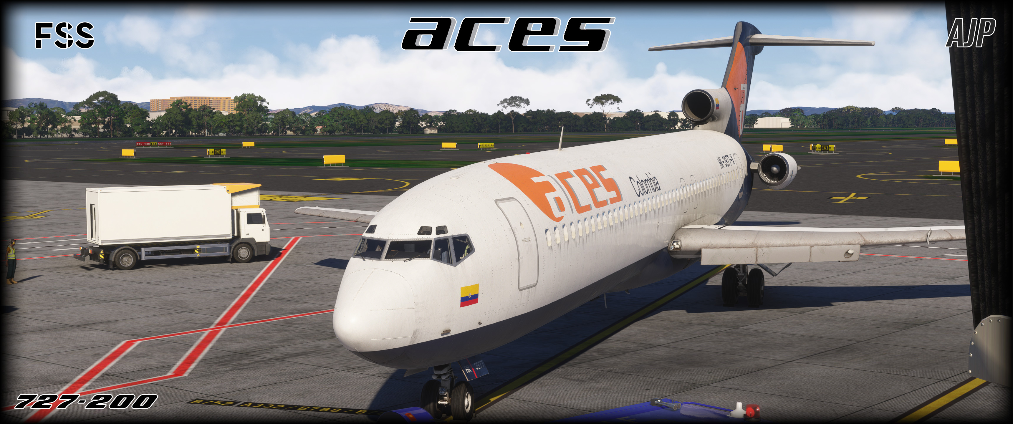 ACES Colombia HK-3977X - Boeing 727-200 - Aircraft Liveries for