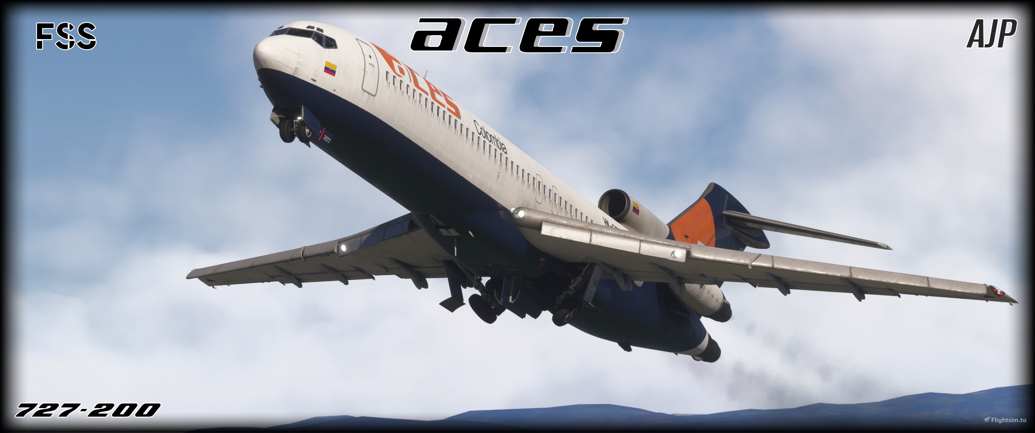 ACES Colombia HK-3977X - Boeing 727-200 for Microsoft Flight