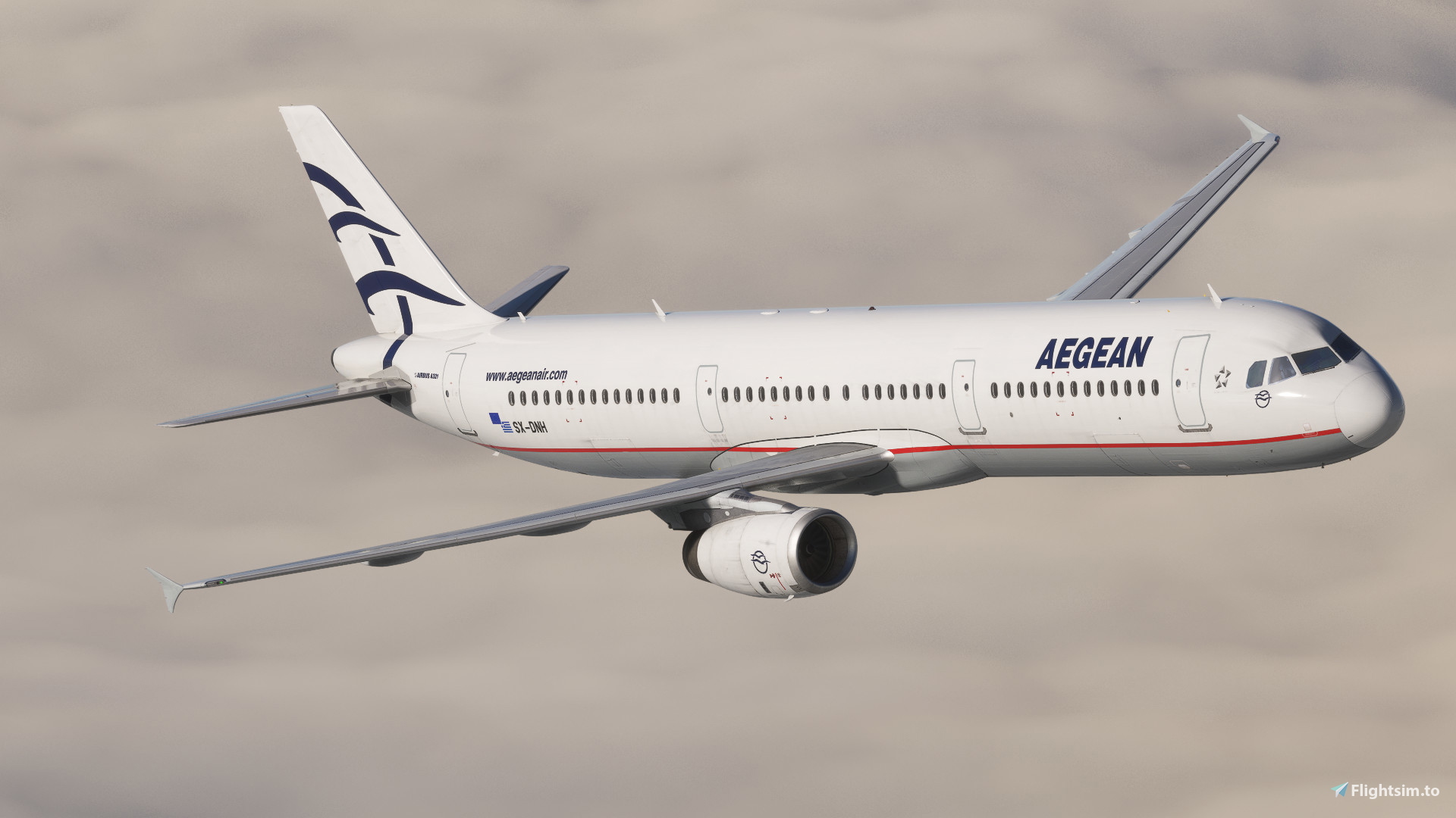 Aegean Airlines | Pack w/ Cabin | Fenixsim Airbus A321 - Image 1