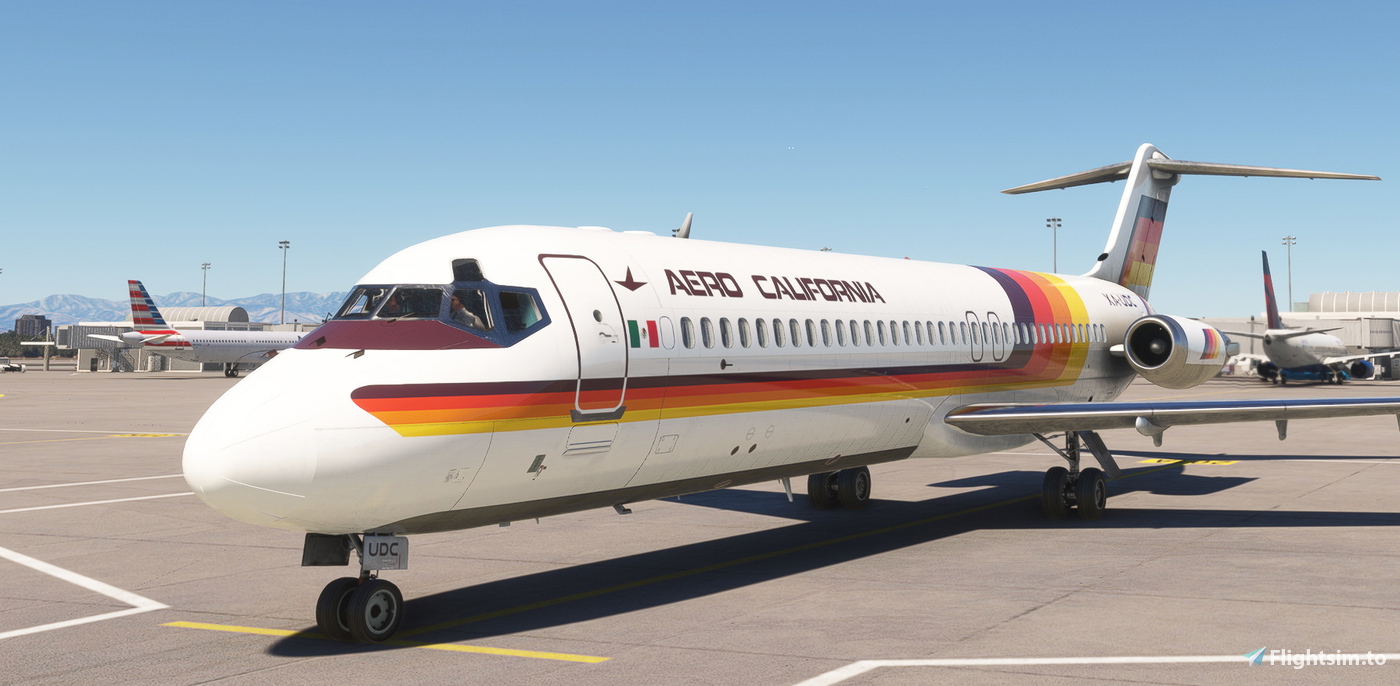 Aero California XA-UDC - SkySimulations DC9-30 w/cabin voor Microsoft ...