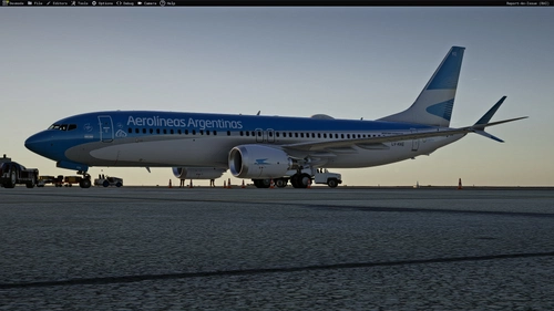 Aerolineas Argentinas LV-KKE livery Asobo Boeing 737MAX8 MSFS2024