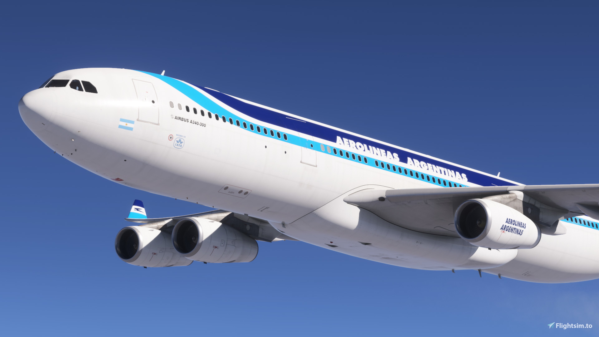 Aerolineas Argentinas Retro | LV-ZPL | iniBuilds A340-300