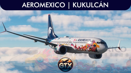AeroMexico KUKULCÁN w/Cabin IFly B737 MAX 8 | XA-GQS
