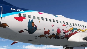 AeroMexico KUKULCÁN w/Cabin IFly B737 MAX 8 | XA-GQS thumbnail 8