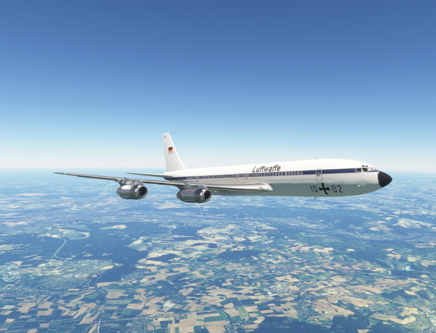 Aeroplane Heaven 707 Luftwaffe 1002 - Aircraft Liveries for MSFS