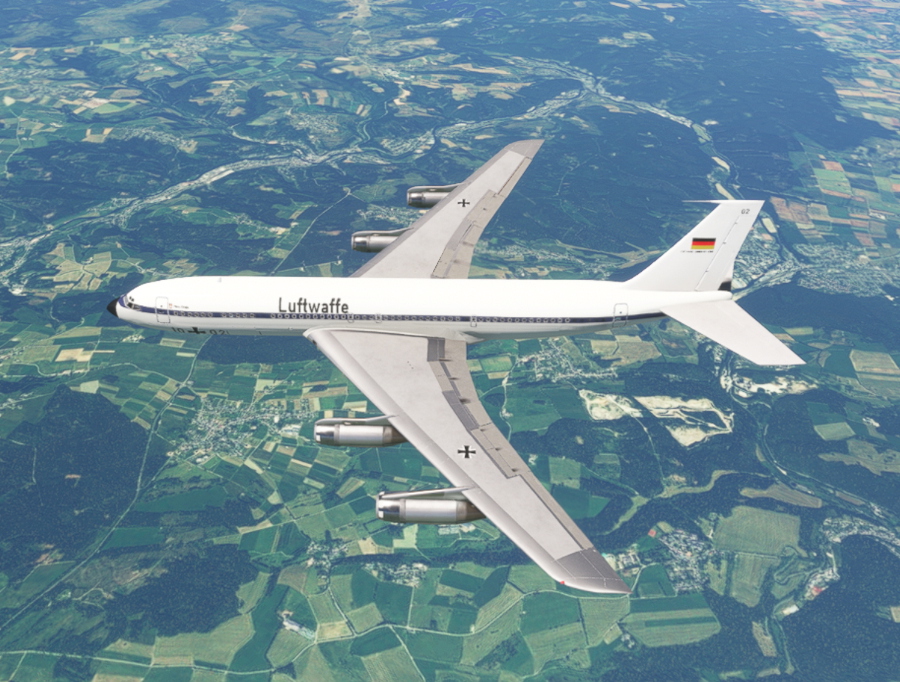 Aeroplane Heaven 707 Luftwaffe 1002 - Aircraft Liveries for MSFS