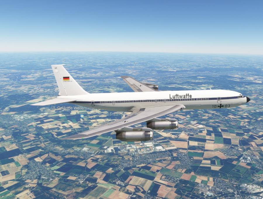 Aeroplane Heaven 707 Luftwaffe 1003 - Aircraft Liveries for MSFS