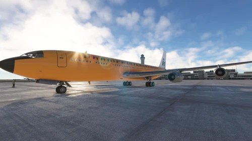 Aeroplane Heaven B707-320C Braniff Orange N703BN