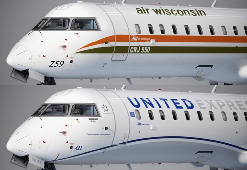 Aerosoft CRJ550 Air Wisconsin Pack (Fictional)