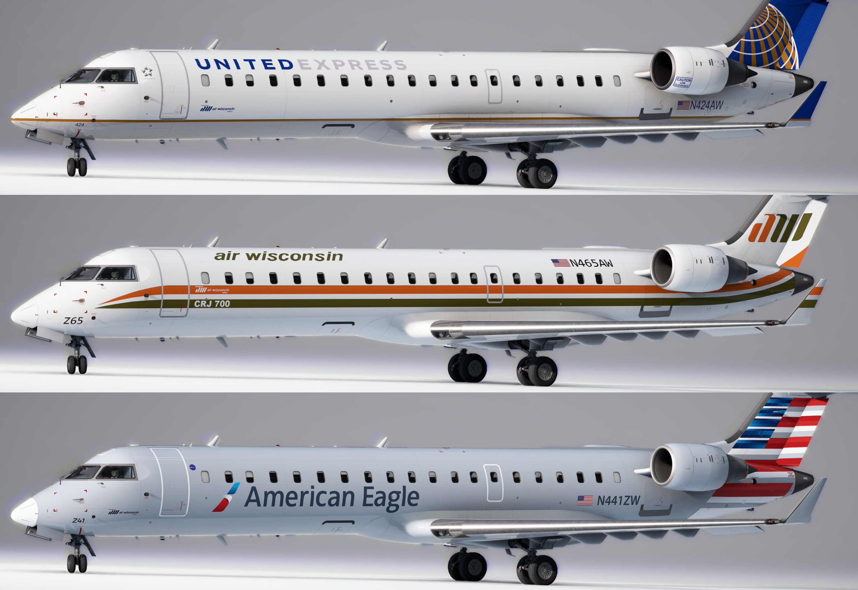 Aerosoft CRJ700 Air Wisconsin Pack - Image 1