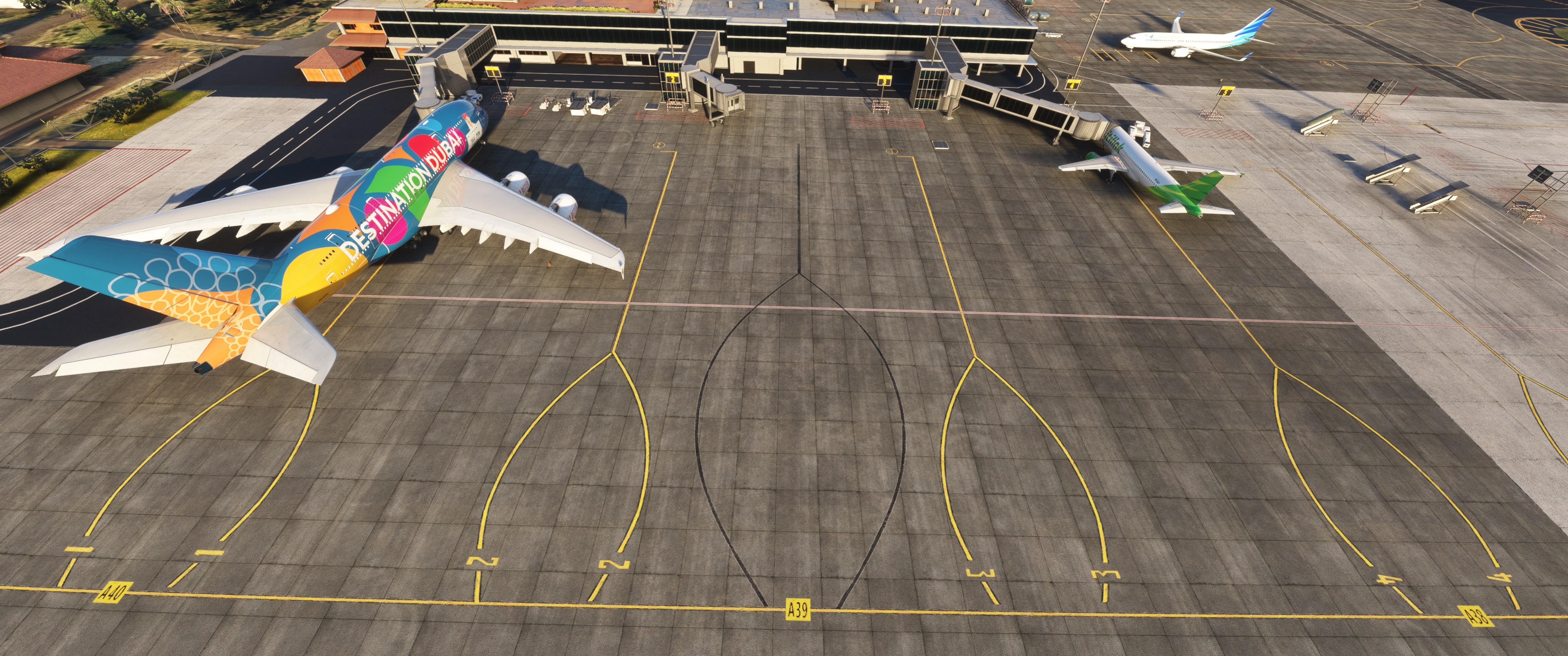 Aerosoft WADD enhancement with new Jetways and A380 sized parking - Image 1