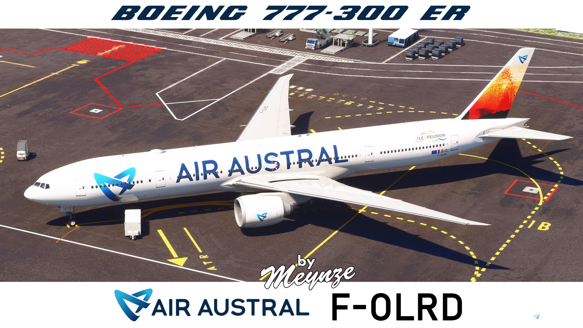  Air Austral F-OLRD Boeing 777-300ER [8K - With Cabin]  - Image 1