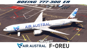  Air Austral F-OREU Boeing 777-300ER [8K - With Cabin]  thumbnail 1