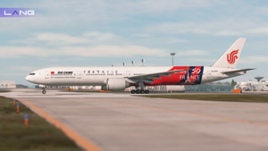 Air China B-2047 With Cabin 8K The 50th Anniversary of the Establishment of China-France 777-300 ER thumbnail 2