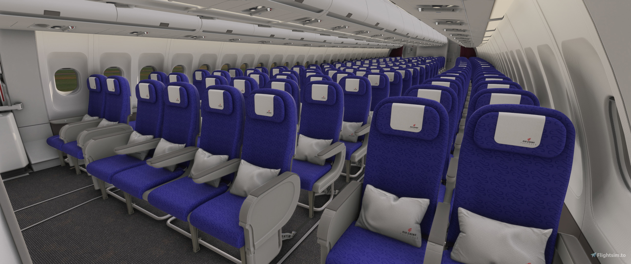 Air China (B-2389) (w/ Custom Cabin) [Airbus A340-300] for