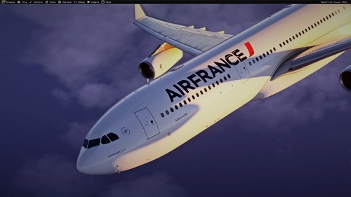 Air France F-GNII 2008 (new) livery Inibuilds A340-300 MSFS2024 (with cabin)