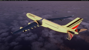 Air France F-GNII 2008 (new) livery Inibuilds A340-300 MSFS2024 (with cabin) thumbnail 4