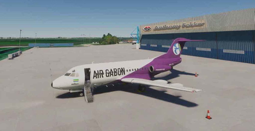 Air Gabon F28 MK 1000 TR-LTS
