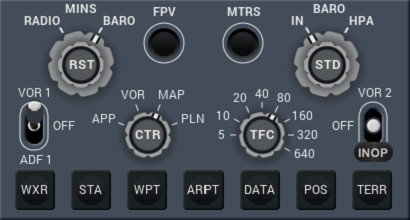 Air Manager instruments for PMDG 737-700 – EFIS Captain and First Officer side