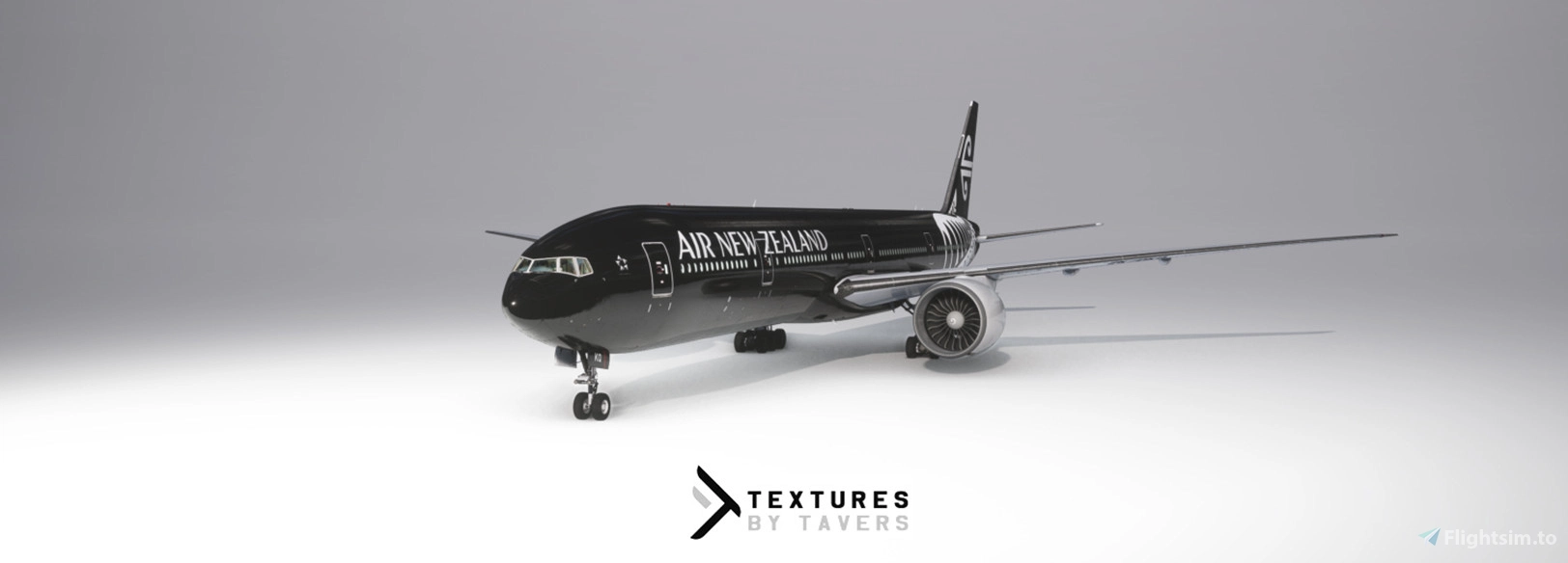 Air New Zealand 777-319/ER ZK-OKQ All Black - 2020 & 2024 Versions - Image 1
