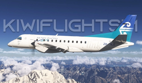 Air New Zealand Link (Air Nelson) ZK-NLE | Microsoft/Carenado SAAB S340B [4K]