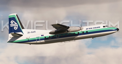 Air New Zealand ZK-NAN | Fokker F27- MK500 (Freeware) [8K]