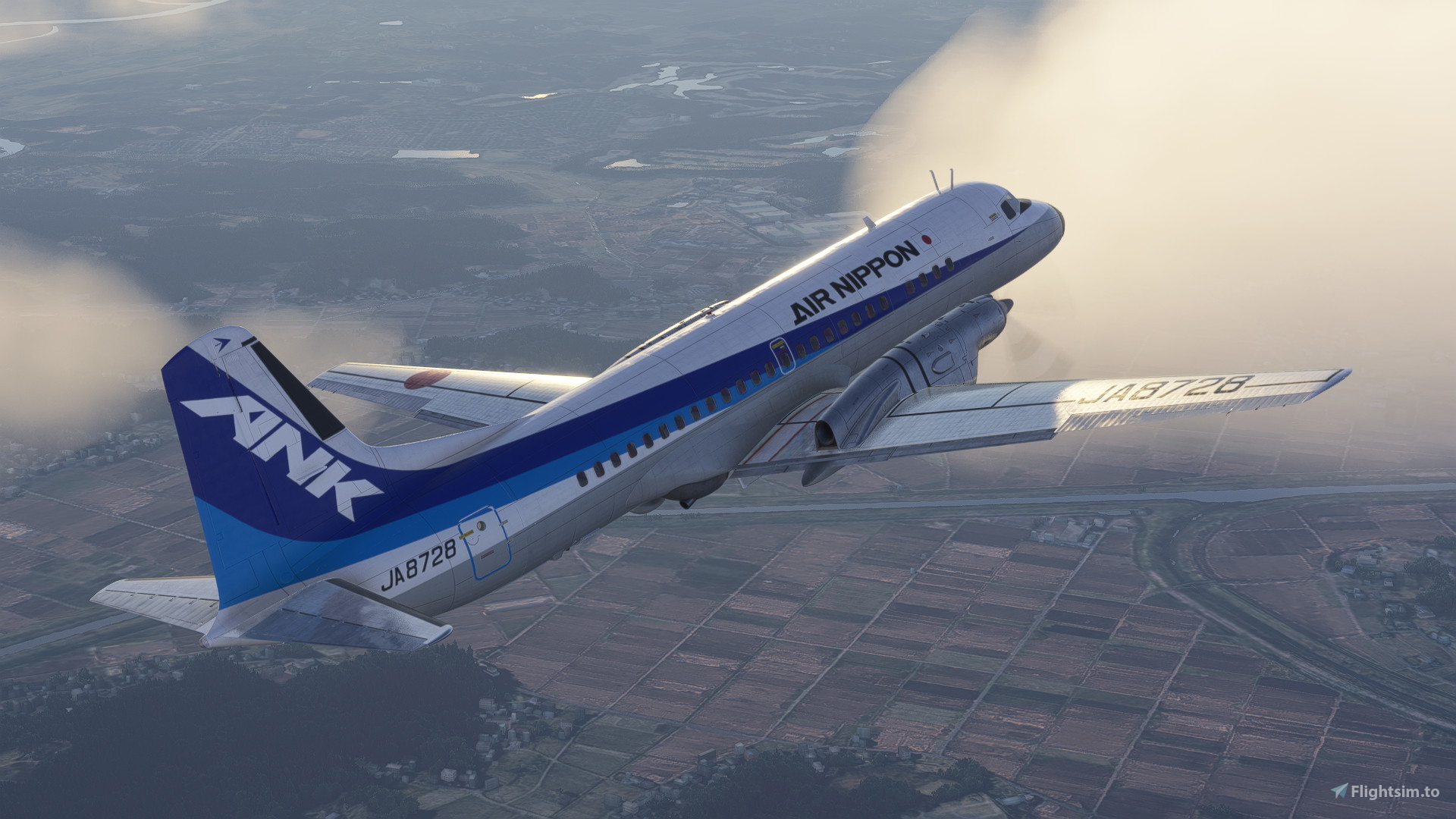 Air Nippon | JA8728 | YS-11 - Aircraft Liveries for MSFS