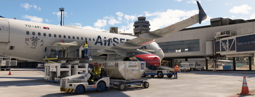 AIR SERBIA  Three liveries|  Fuselage/Cabin (8k)  for Fenix Simulation A319-IAE