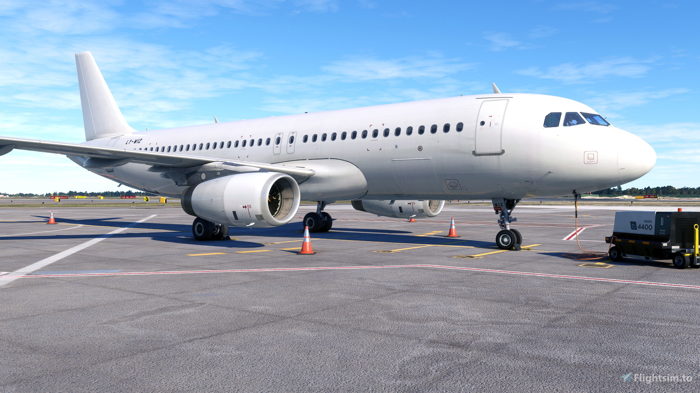 Air Serbia LYWIZ A320214 IAE (Fenix) Wet lease GET JET 对于 Microsoft