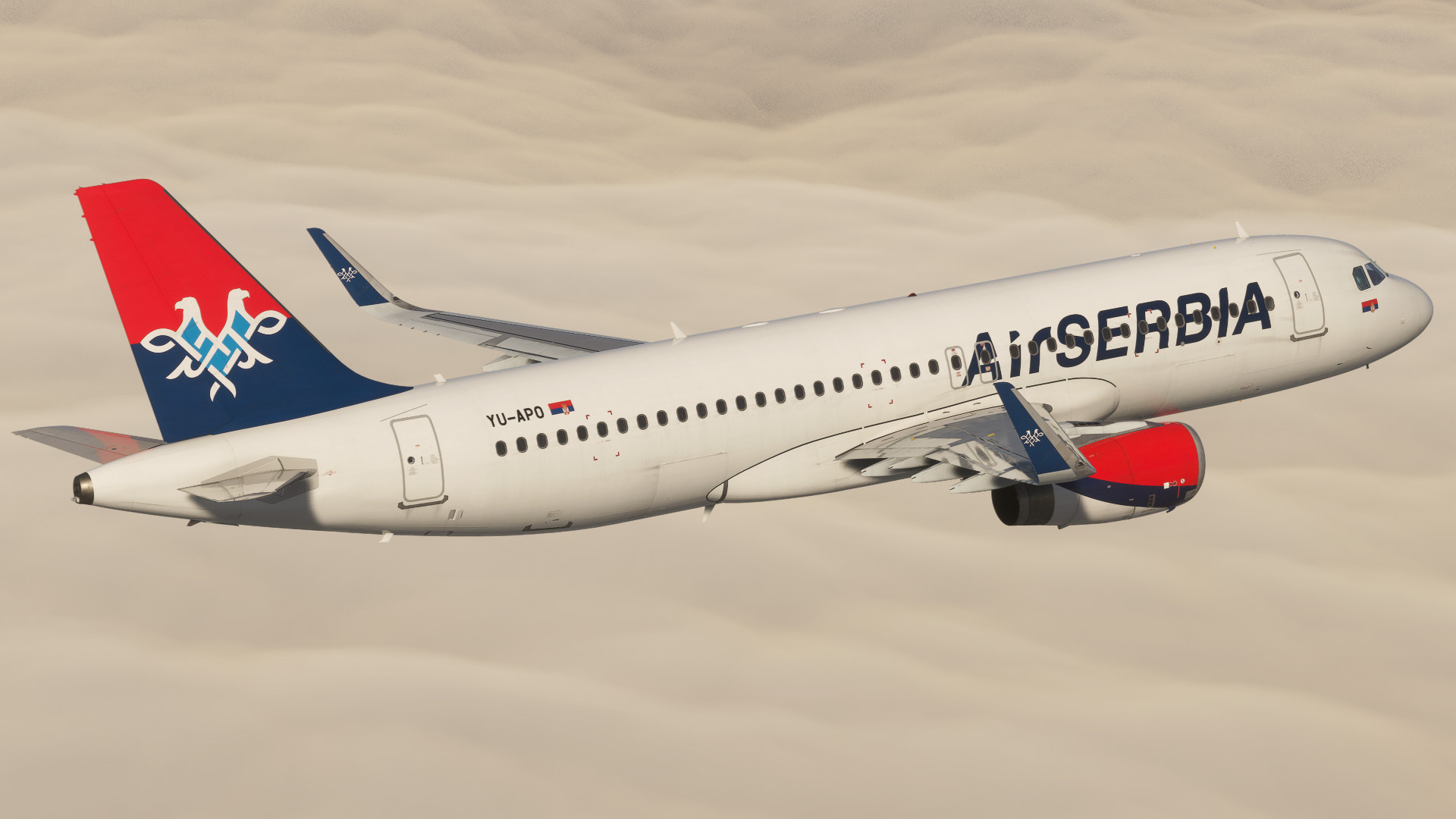 Air Serbia | Pack w/ Cabin | FenixSim A320 v2 - Image 1