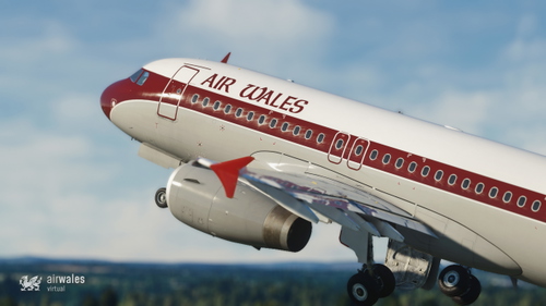 Air Wales Fenix A319 (G-WLAV) Retro