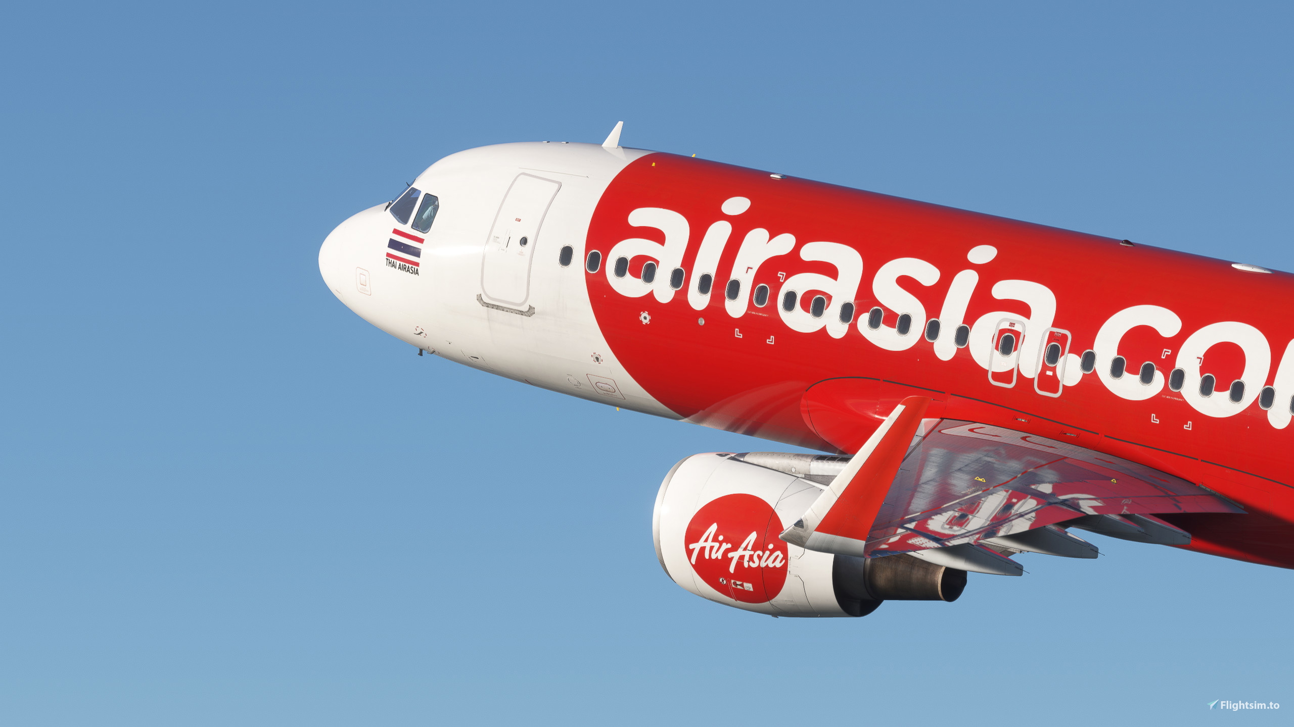 AirAsia [Pack 1] w/Cabin Fenixsim A320 Sharklet [8K+4K] - Image 1