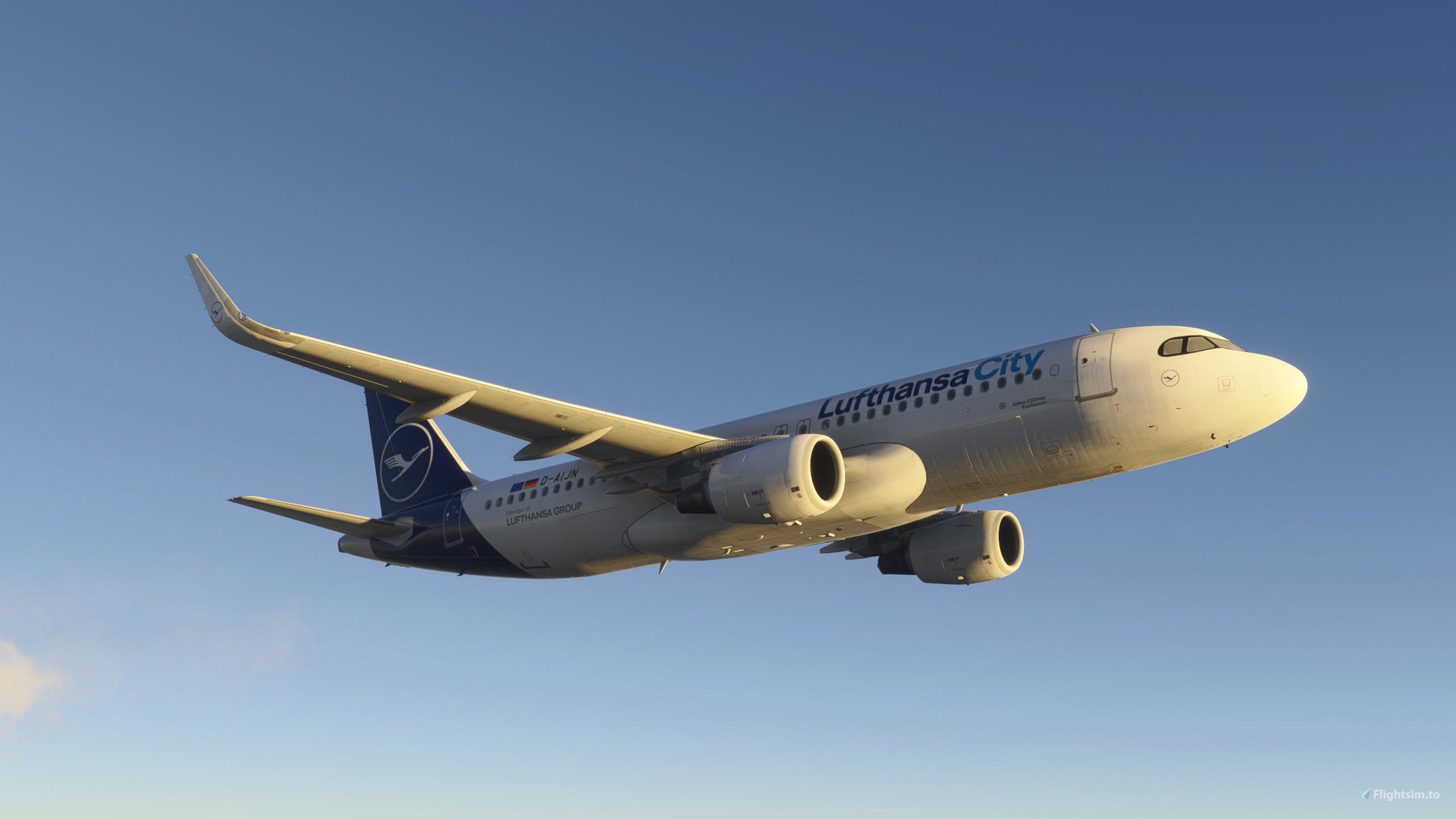 Airbus A320 Lufthansa City (D-AIJN) のために Microsoft Flight