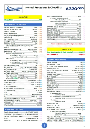 Airbus A320 SOP & Checklist thumbnail 2