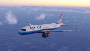 [A32NX] Airbus A320neo United Airlines "Blue Tulip" thumbnail 1