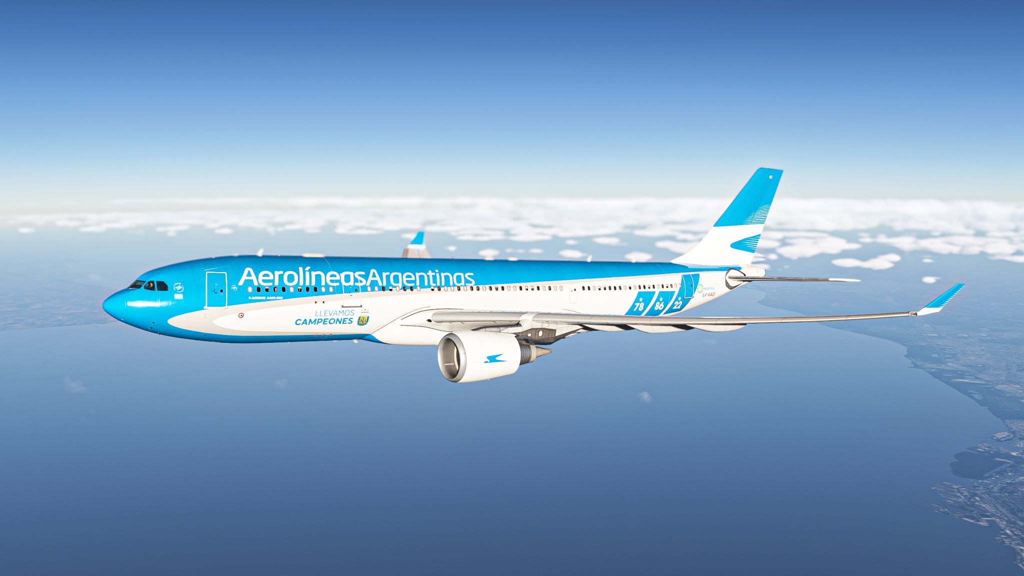 Airbus A330-200 Aerolíneas Argentinas (LV-KAO) - Aircraft Liveries