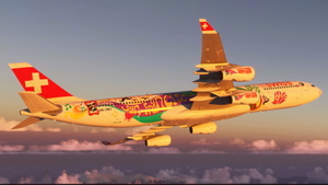 Airbus A340-300 | SWISS | HB-JMJ | Flower Power Livery thumbnail 1