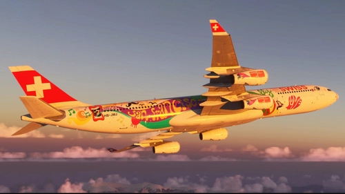 Airbus A340-300 | SWISS | HB-JMJ | Flower Power Livery