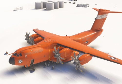Airbus A400M US NAVY Orange High Visible