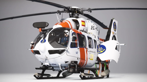 Airbus H145 | Spain | Salvamento Maritimo | ems | Fictional | v1 | 8K